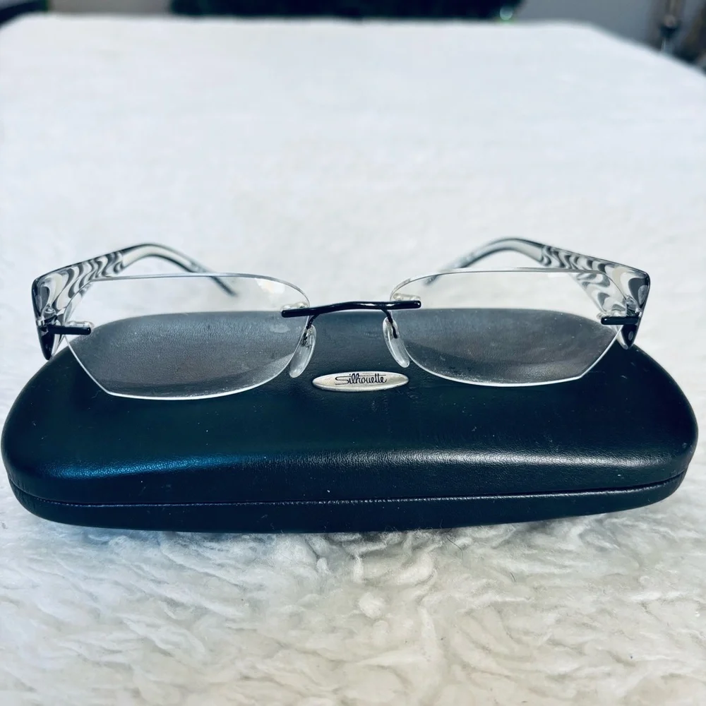 Silhouette Austria Rimless 4208 50 6051 Eyeglasses Frame w/ Case size 51x17 135